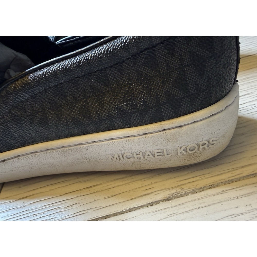 Michael Kors Women's Keaton Black Slip On Logos Loafers Shoe Size 8.5‎ M Casual - Picture 10 of 12